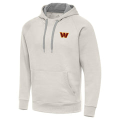 Washington Commanders Antigua Victory Raglan Pullover Hoodie - Cream for sale