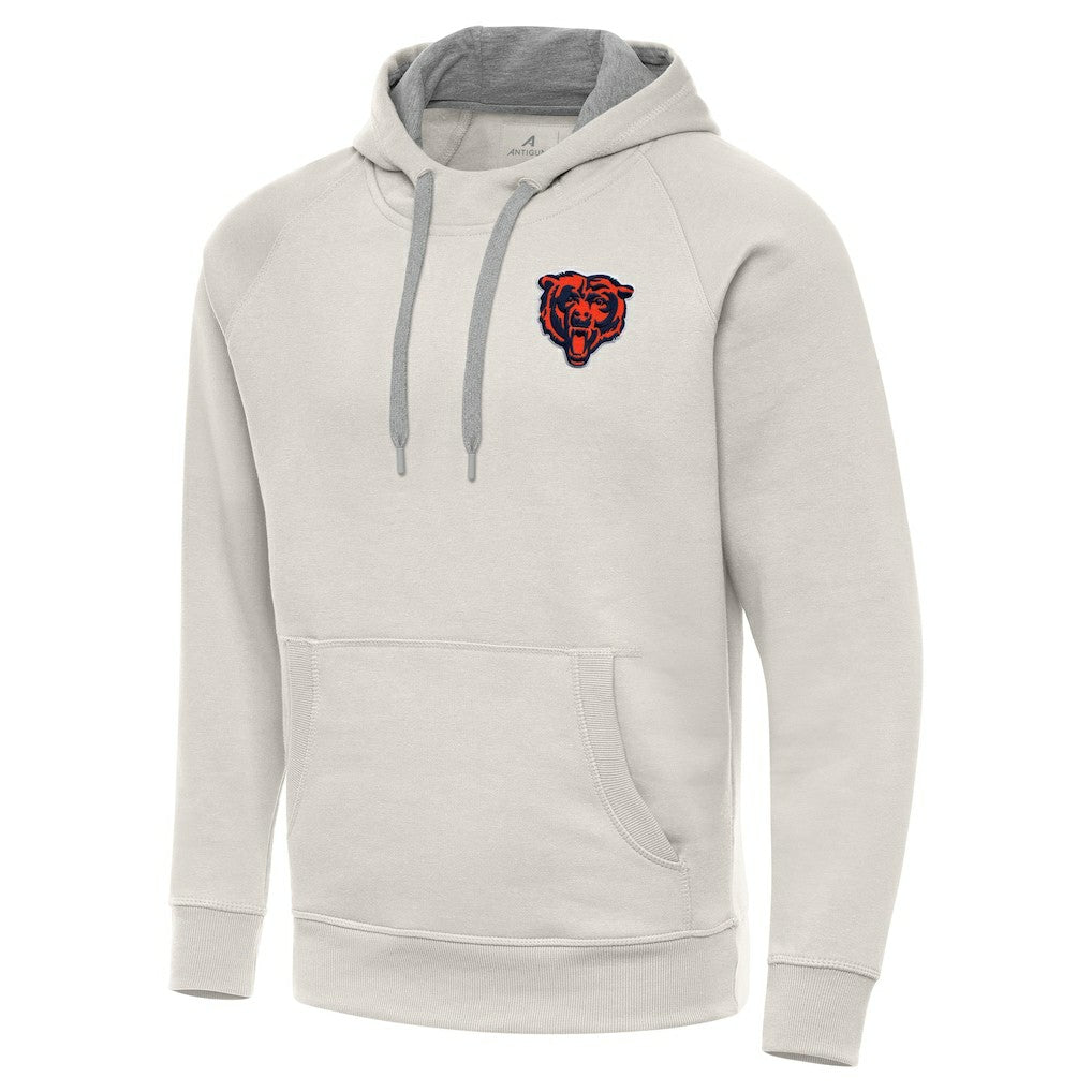 Chicago Bears Antigua Victory Raglan Pullover Hoodie - Cream cheap