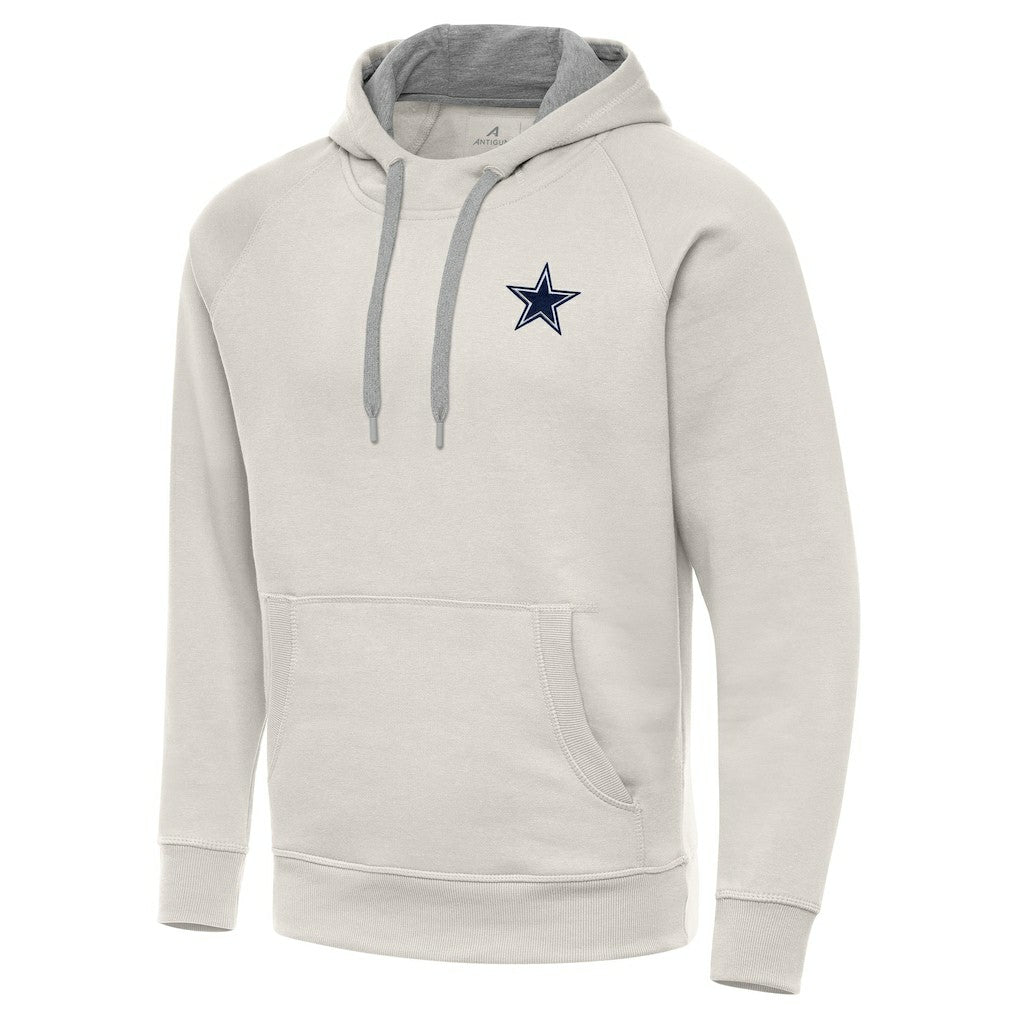 Dallas Cowboys Antigua Victory Raglan Pullover Hoodie - Cream sale