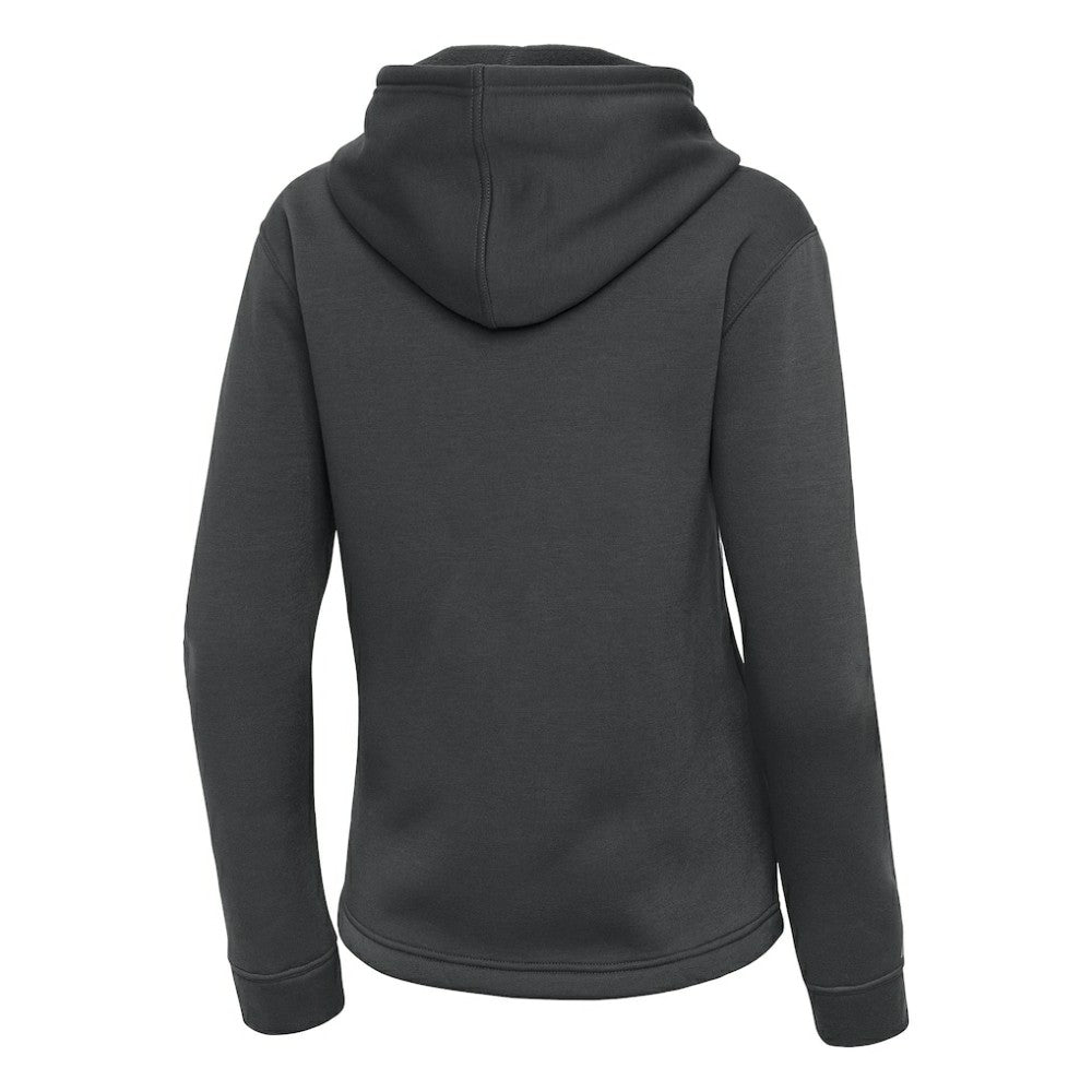 Edmonton Oilers Antigua Women's Contemporary Quarter-Zip Hoodie Pewter