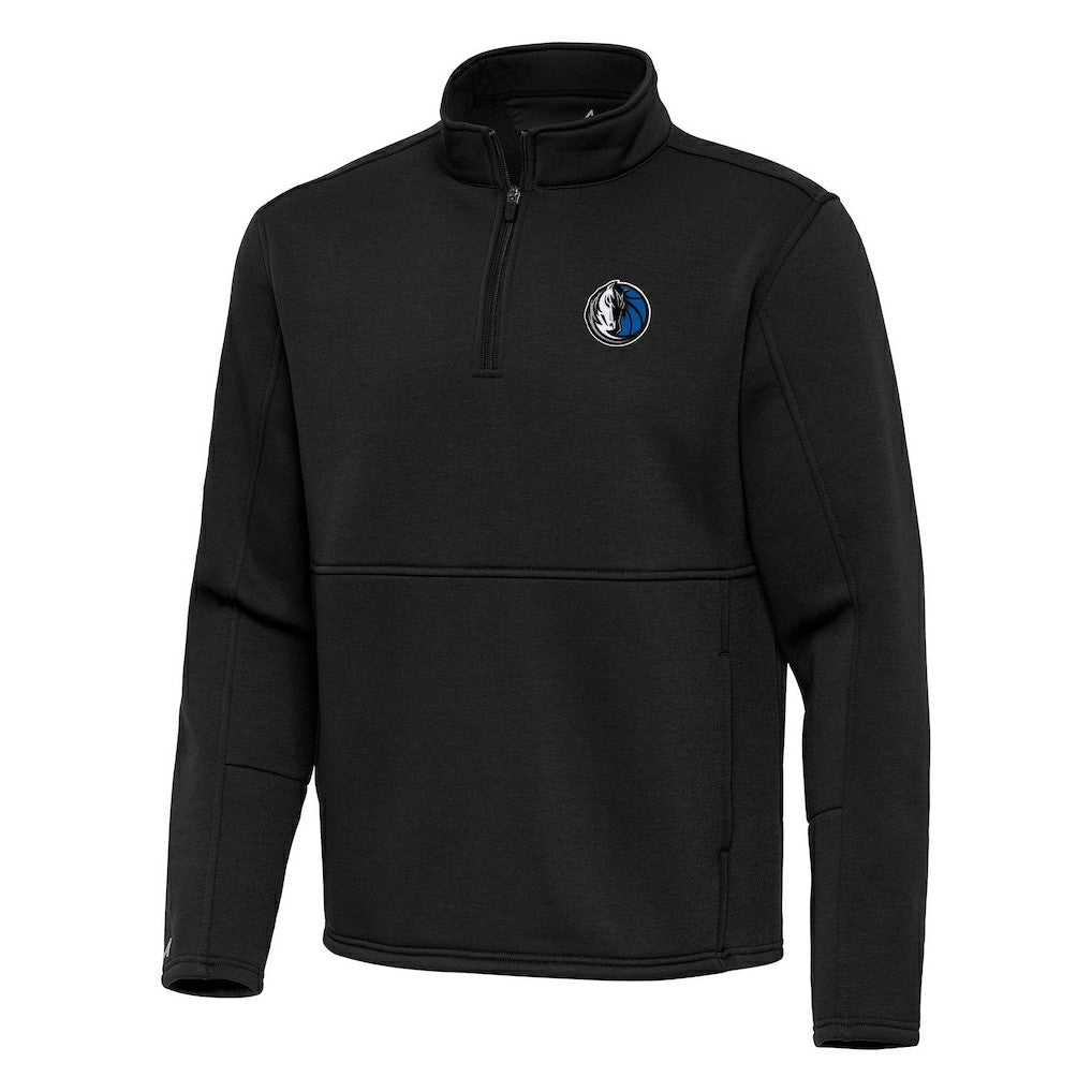 Dallas Mavericks Antigua Twist Quarter-Zip Pullover Top - Black for sale