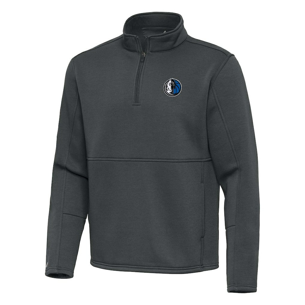Dallas Mavericks Antigua Twist Quarter-Zip Pullover Top - Pewter sale