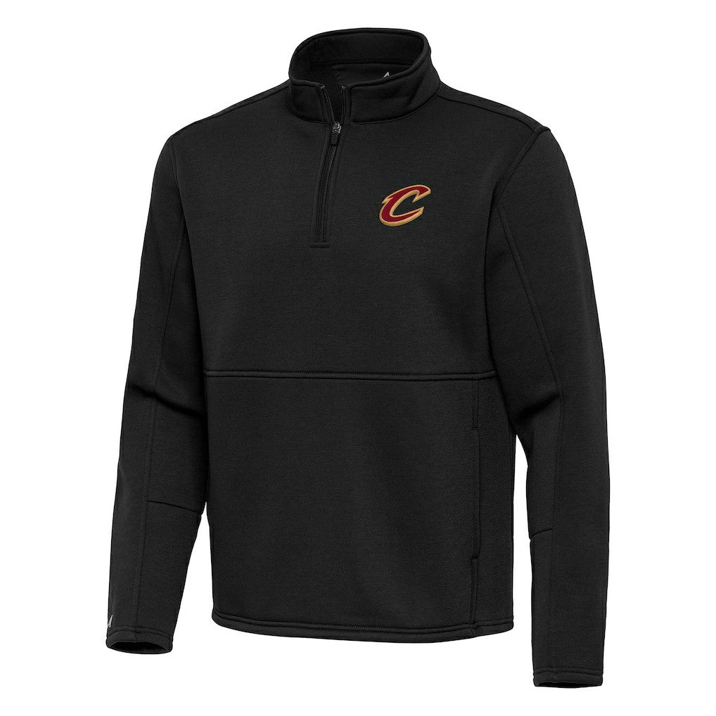 Cleveland Cavaliers Antigua Twist Quarter-Zip Pullover Top - Black shop
