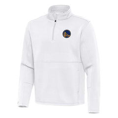 Golden State Warriors Antigua Twist Quarter-Zip Pullover Top - White cheap