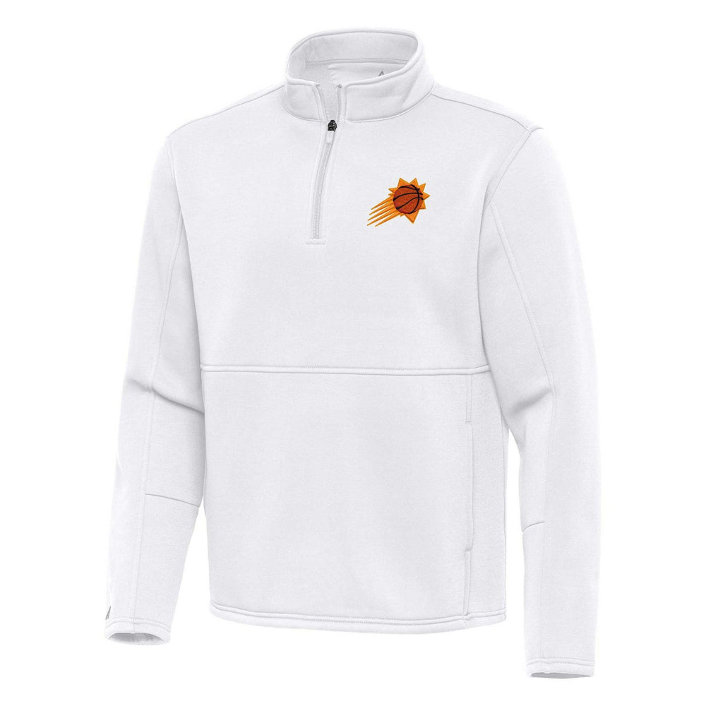 Phoenix Suns Antigua Twist Quarter-Zip Pullover Top - White outlet