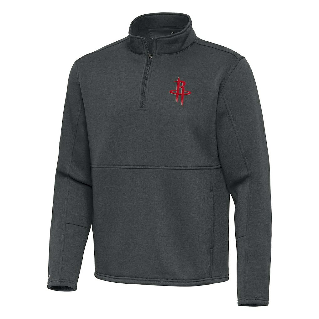 Houston Rockets Antigua Twist Quarter-Zip Pullover Top - Pewter shop