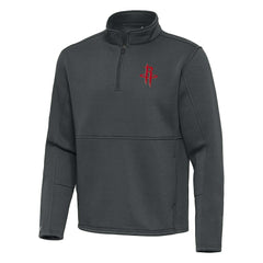 Houston Rockets Antigua Twist Quarter-Zip Pullover Top - Pewter shop