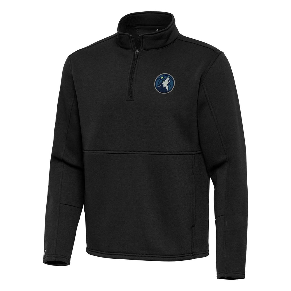 Minnesota Timberwolves Antigua Twist Quarter-Zip Pullover Top - Black cheap