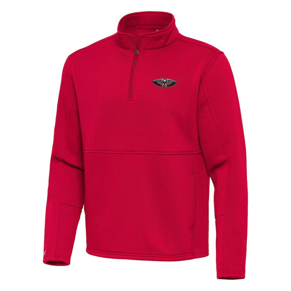 New Orleans Pelicans Antigua Twist Quarter-Zip Pullover Top - Red for sale