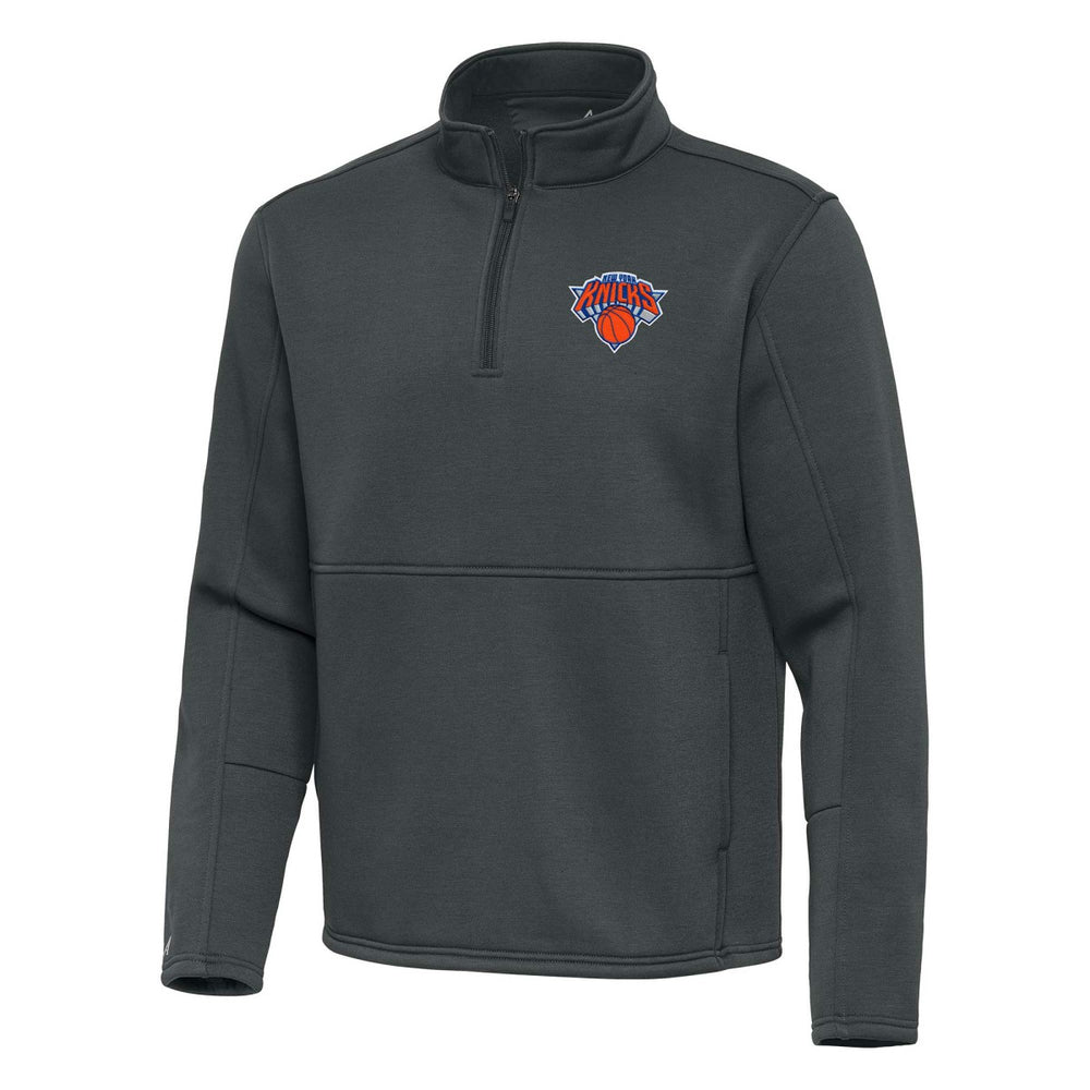 New York Knicks Antigua Twist Quarter-Zip Pullover Top - Pewter shop