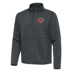 New York Knicks Antigua Twist Quarter-Zip Pullover Top - Pewter shop