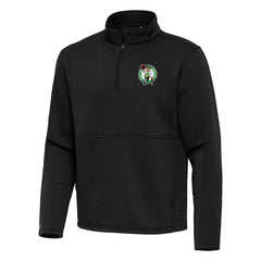 Boston Celtics Antigua Twist Quarter-Zip Pullover Top - Black online