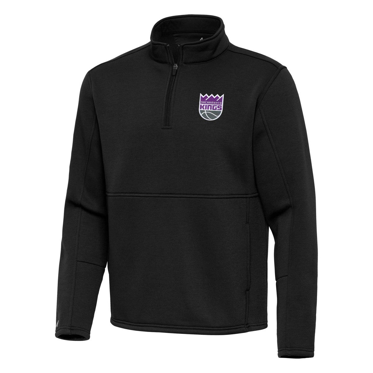 Sacramento Kings Antigua Twist Quarter-Zip Pullover Top - Black shop