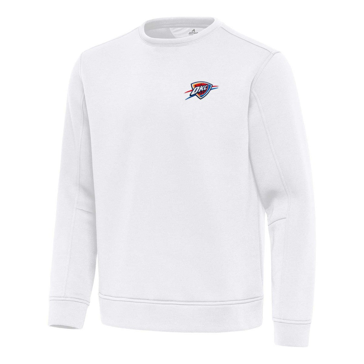 Oklahoma City Thunder Antigua Relevant Pullover Sweatshirt - White for sale