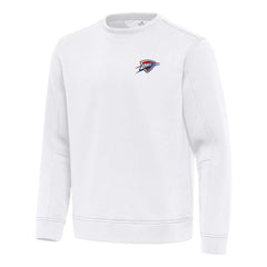 Oklahoma City Thunder Antigua Relevant Pullover Sweatshirt - White for sale