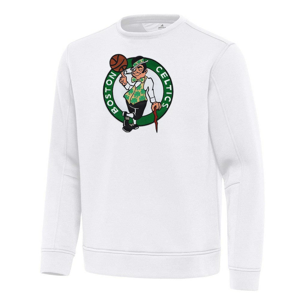 Boston Celtics Antigua Relevant Pullover Sweatshirt - White sale