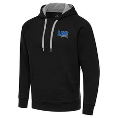Men's Los Angeles Chargers Antigua Victory Pullover Hoodie - Black cheap