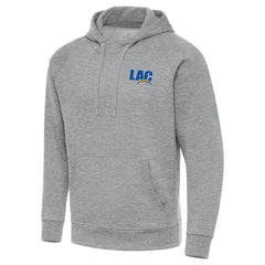 Men's Los Angeles Chargers Antigua Victory Pullover Hoodie - Heather Gray for sale