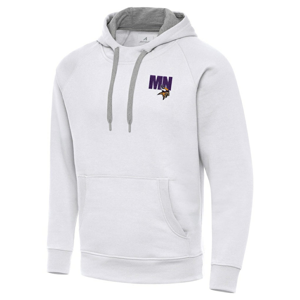 Men's Minnesota Vikings Antigua Victory Pullover Hoodie - White for sale