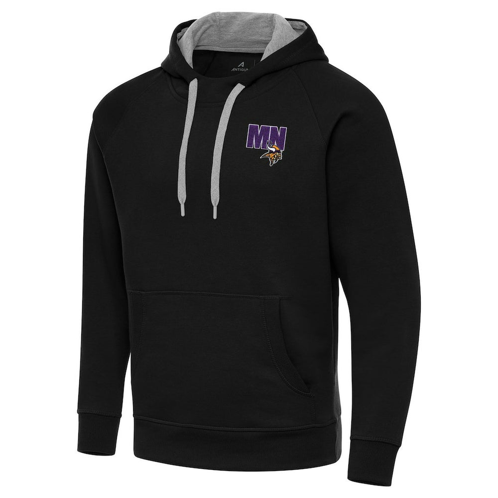 Men's Minnesota Vikings Antigua Victory Pullover Hoodie - Black sale