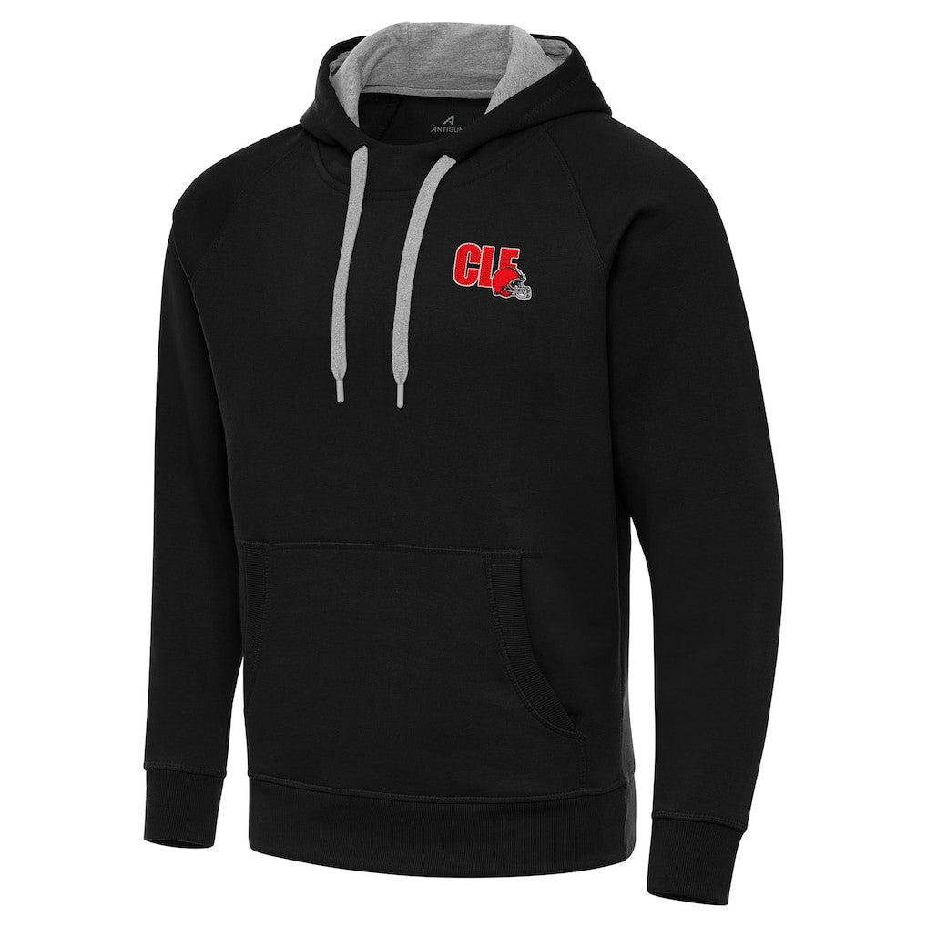 Men's Cleveland Browns Antigua Victory Pullover Hoodie - Black discount