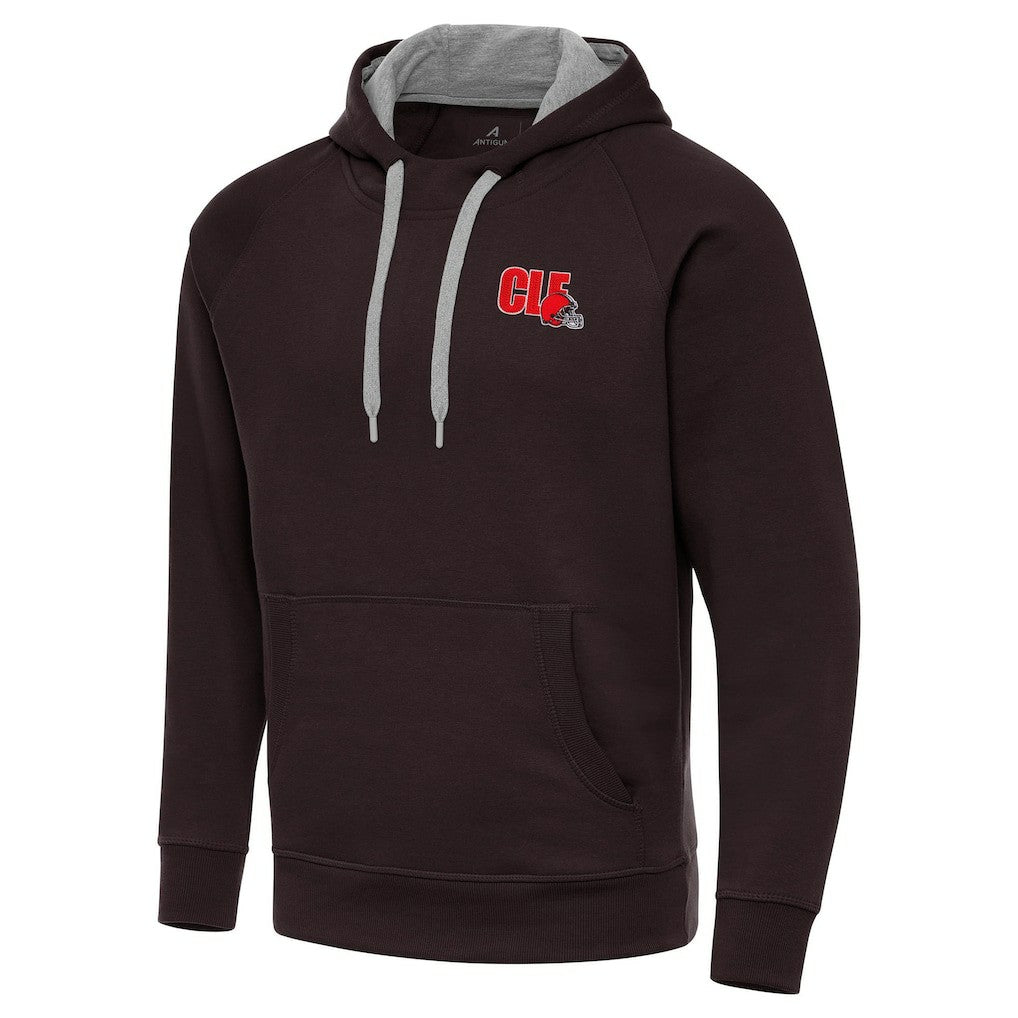 Men's Cleveland Browns Antigua Victory Pullover Hoodie - Brown sale