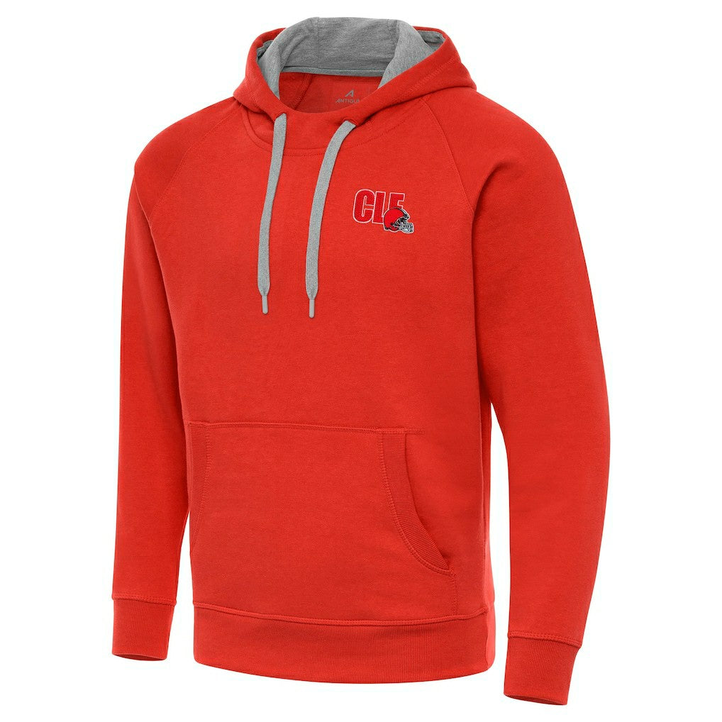Men's Cleveland Browns Antigua Victory Pullover Hoodie - Orange discount