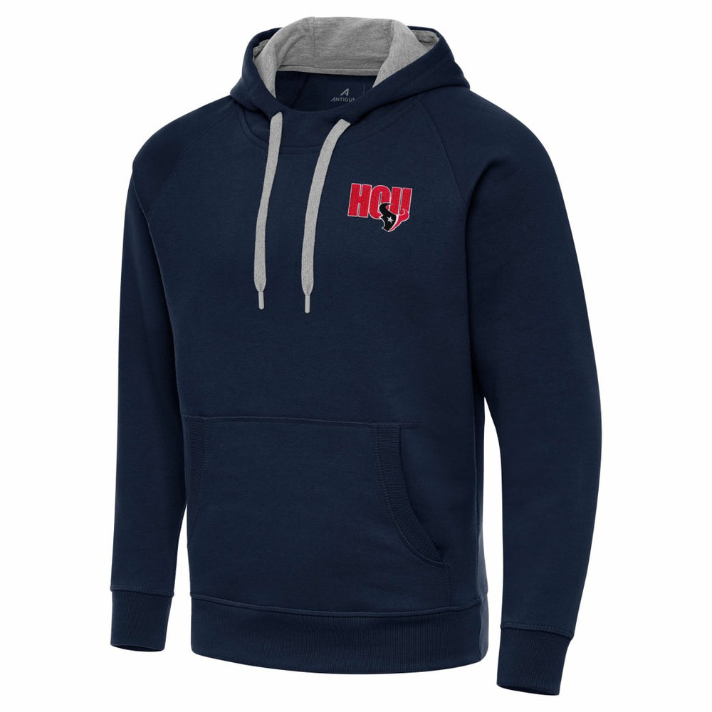Men's Houston Texans Antigua Victory Pullover Hoodie - Navy on sale