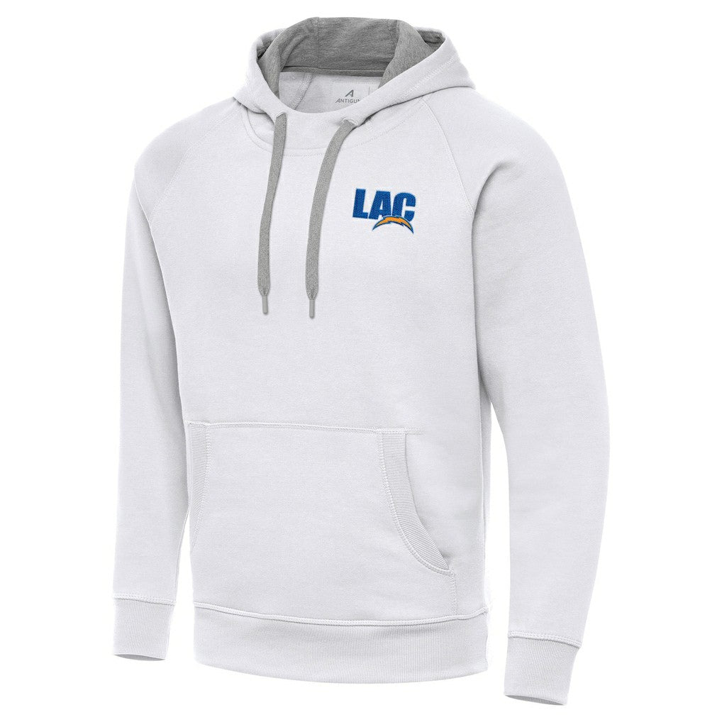 Men's Los Angeles Chargers Antigua Victory Pullover Hoodie - White outlet