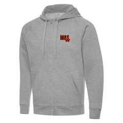 Men's Washington Commanders Antigua Victory Full-Zip Hoodie - Heather Gray for sale