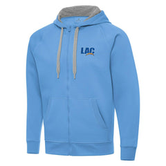 Men's Los Angeles Chargers Antigua Victory Full-Zip Hoodie - Powder Blue cheap