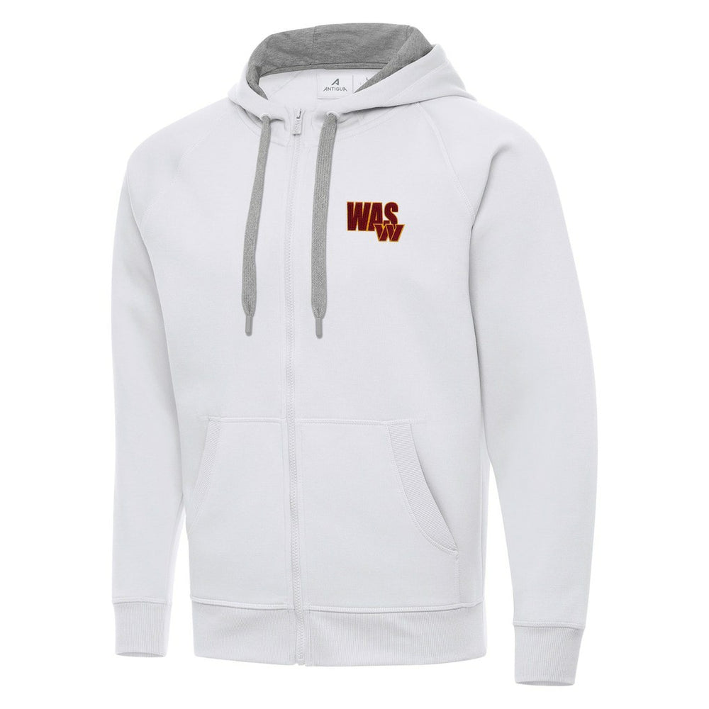 Men's Washington Commanders Antigua Victory Full-Zip Hoodie - White outlet