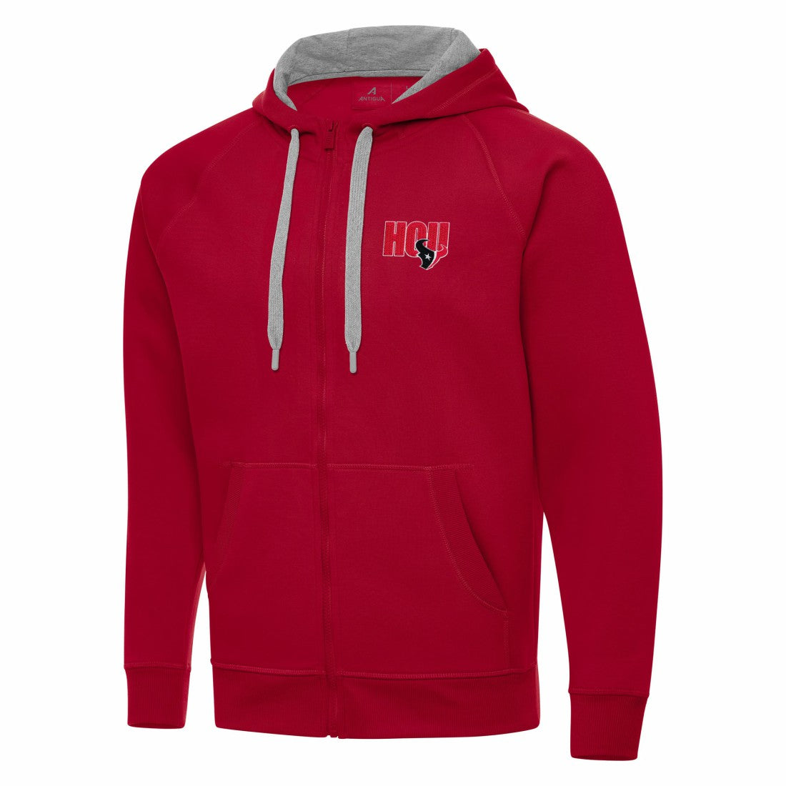 Men's Houston Texans Antigua Victory Full-Zip Hoodie - Red for sale