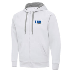 Men's Los Angeles Chargers Antigua Victory Full-Zip Hoodie - White cheap