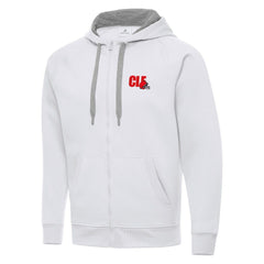 Men's Cleveland Browns Antigua Victory Full-Zip Hoodie - White online