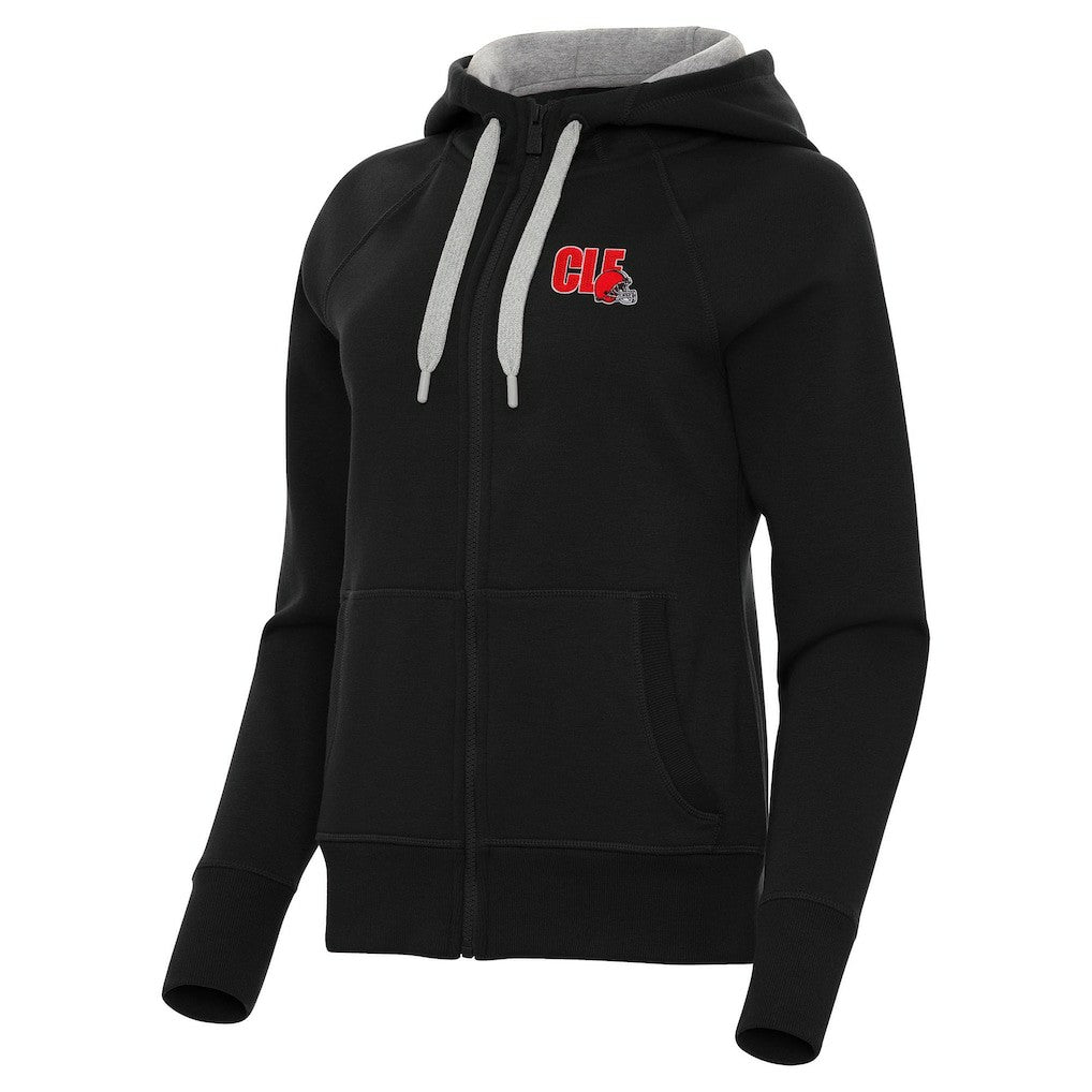 Cleveland Browns Antigua Women's Victory Full-Zip Hoodie - Black outlet