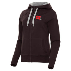 Cleveland Browns Antigua Women's Victory Full-Zip Hoodie - Brown on sale