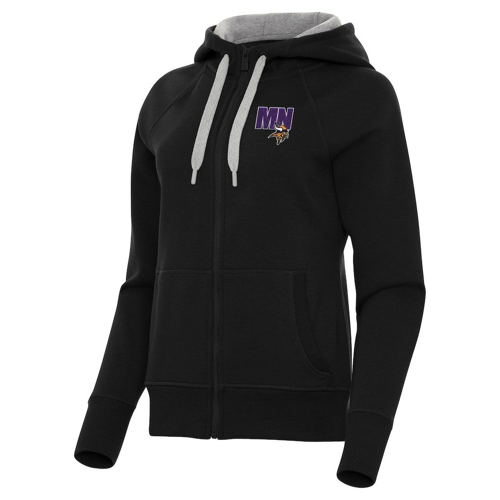 Minnesota Vikings Antigua Women's Victory Full-Zip Hoodie - Black online