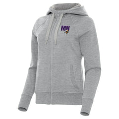 Minnesota Vikings Antigua Women's Victory Full-Zip Hoodie - Heather Gray outlet