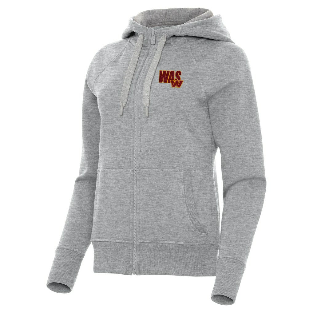 Washington Commanders Antigua Women's Victory Full-Zip Hoodie - Heather Gray sale