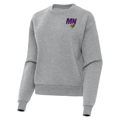 Minnesota Vikings Antigua Women's Victory Pullover Sweatshirt - Heather Gray discount