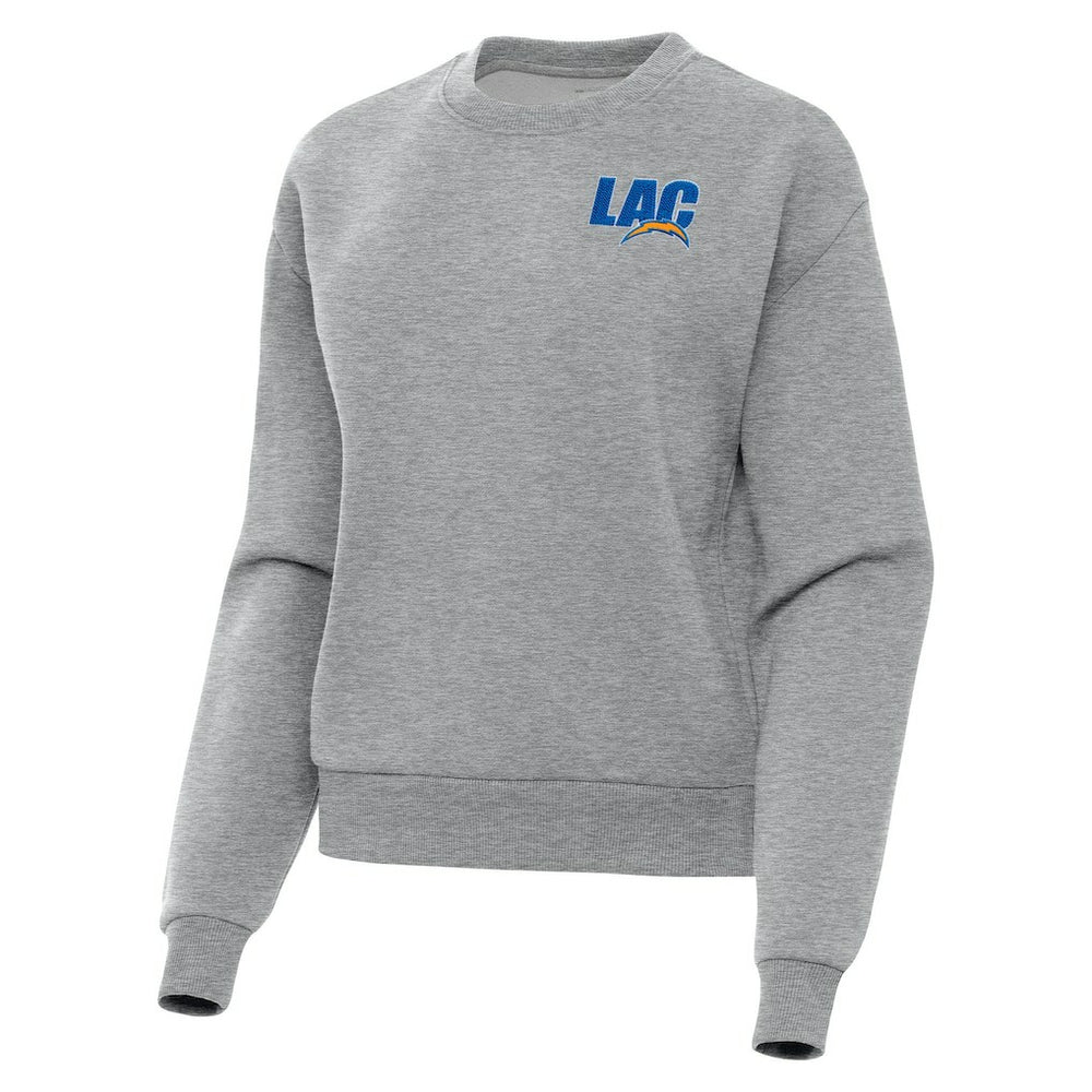 Los Angeles Chargers Antigua Women's Victory Pullover Sweatshirt - Heather Gray cheap