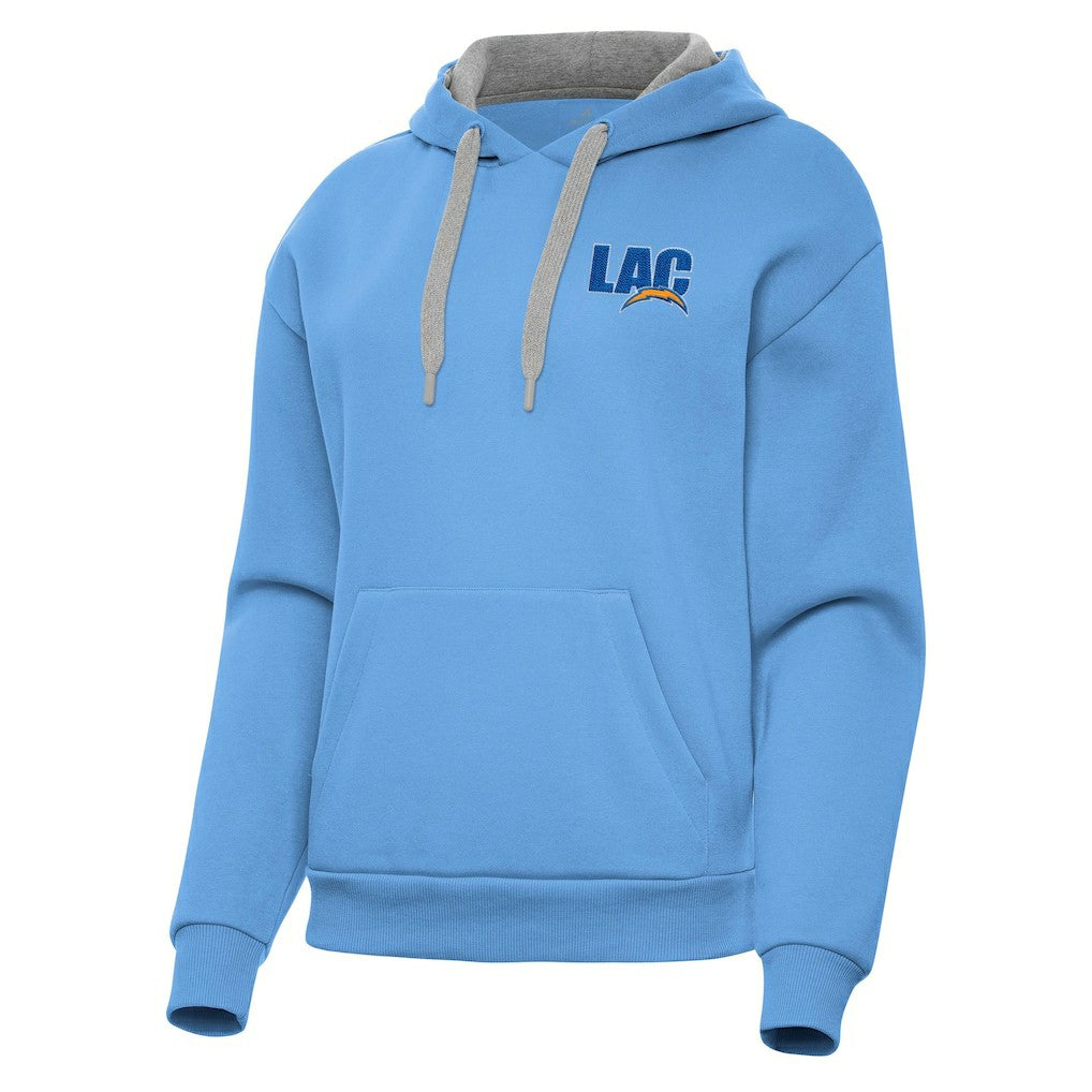 Los Angeles Chargers Antigua Women's Victory Pullover Hoodie - Powder Blue online