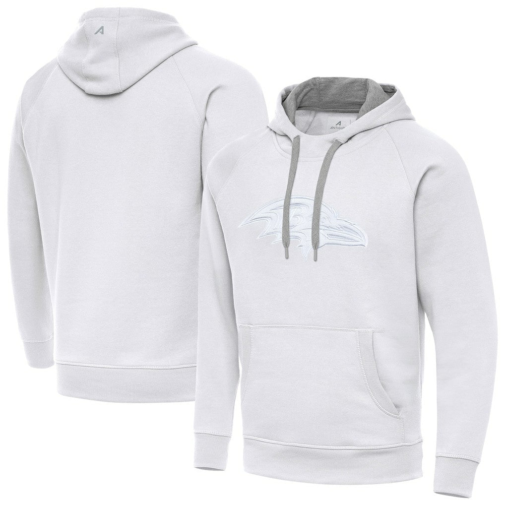 Baltimore Ravens Antigua Victory Pullover Hoodie - White cheap