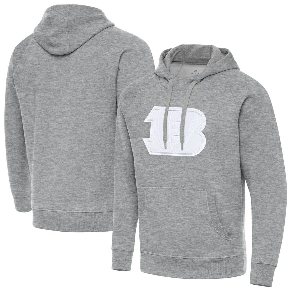 Cincinnati Bengals Antigua Victory Pullover Hoodie - Heather Gray discount