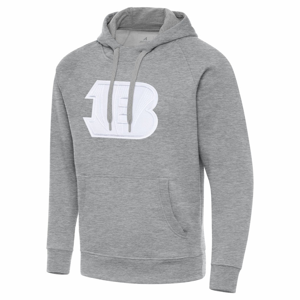 Cincinnati Bengals Antigua Victory Pullover Hoodie - Heather Gray discount