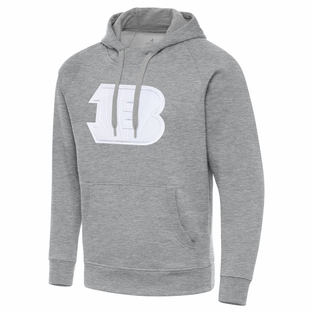 Cincinnati Bengals Antigua Victory Pullover Hoodie - Heather Gray discount