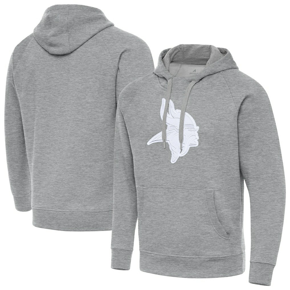 Minnesota Vikings Antigua Victory Pullover Hoodie - Heather Gray discount