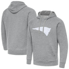 New England Patriots Antigua Victory Pullover Hoodie - Heather Gray outlet