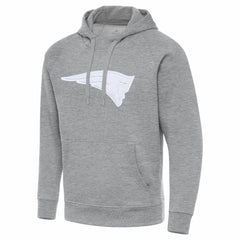 New England Patriots Antigua Victory Pullover Hoodie - Heather Gray outlet